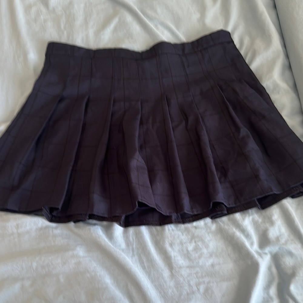 Classic navy blue Pleated Skirt